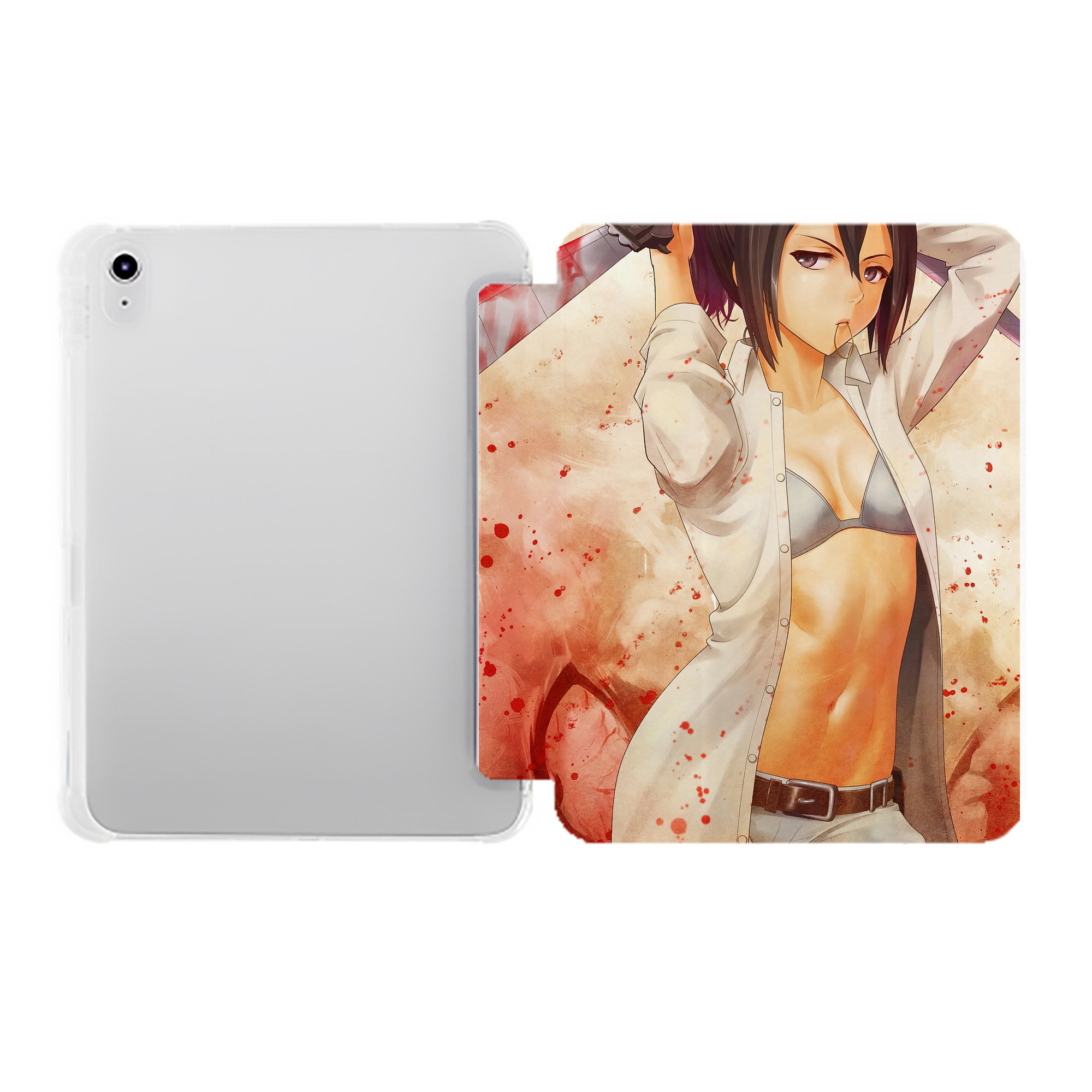 （画像用） 進撃の巨人 Attack on Titan IPad ケース ペン収納付き 三つ折りスタンド PUレザー×シリコン 対応機種9.5/10.5/10.9インチ